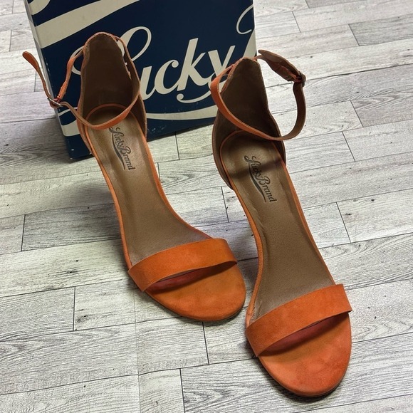 Lucky Brand | Sanza Pointed Toe High Heels | Orange | 8.5 - Picture 2 of 6